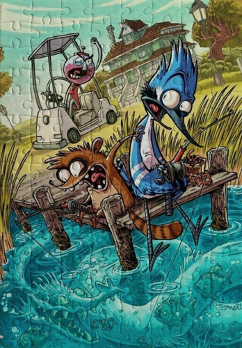 Rompecabezas De Mordecai Y Rigby, 120 Pzs