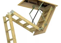 Comprar Escalera Para Altillo Rebatible De Madera Reforzada Eskabo