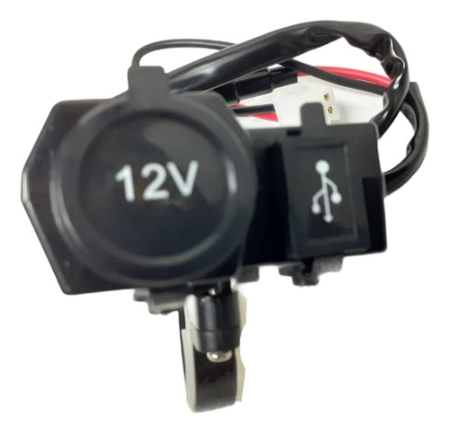 Kit Toma 12 Volts Moto + Usb + Switch Externo Intercambiable