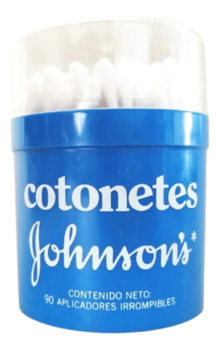 Envase Antiguo De Cotonetes Johnson's 80s