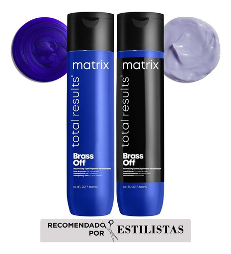  Kit Matizador Brass Off Shampoo Azul + Acondicionador Matrix