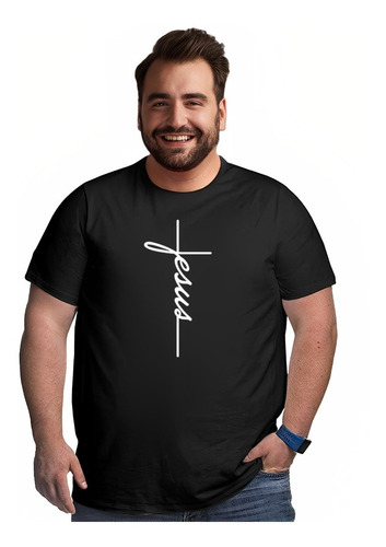 Polera Cristiano Jesús Cruz Tallas Grandes 2xl 3xl 4xl