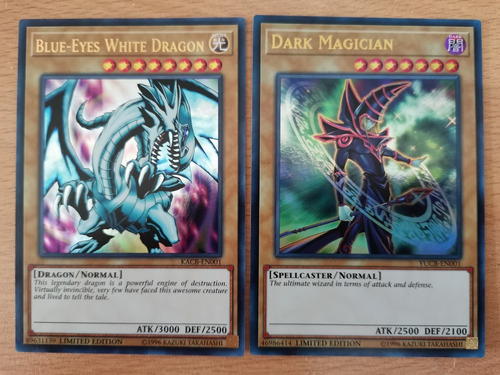 Dark Magician Y Blue Eyes De Collector Box Yugi Kaiba Yugioh