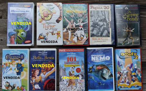 Películas Vhs Originales, Disney Y Otras - Ver Descripcion (Usado)