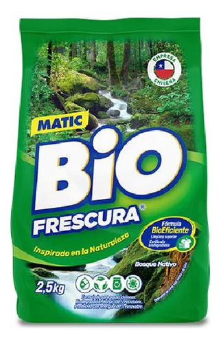 2  Detergente Matic En Polvo Biofrescura 2,5kg