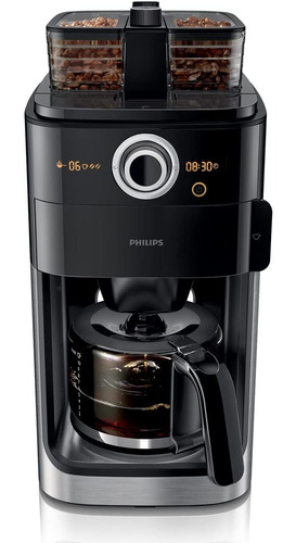 Philips Cafetera Con Molinillo De Café - Jarra Cristal 1.2l