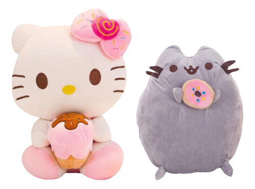 Juego De 2 Piezas De Juguetes De Peluche De Hello Kitty, Ju.