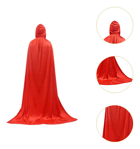 Con Capucha Para Halloween, Capa Suave Para Discoteca,