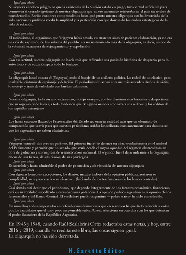 Yrigoyen Y Perón: Identidad De Una Línea Histórica