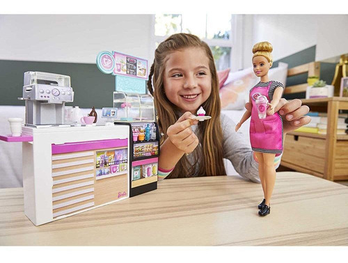 Barbie Cafetería Gmw03 Juego De Muñecas