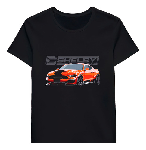 Remera Twister Orange Mustang Gt Super Snake Shelby 56275947