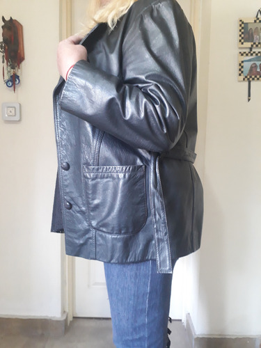 Campera De Cuero Mujer Usada (Usado)