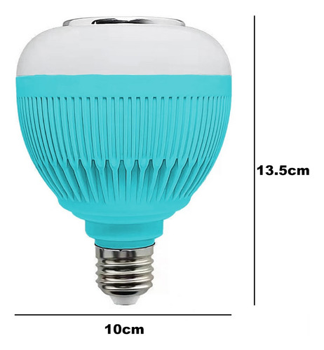 Foco Bocina Led Bluetooth Rgb Control Inteligente Luz