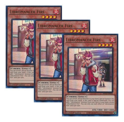 Yugioh! X3 Libromancer Fire - Mp23 (ultra Rare) Tercia Libromancer Fire Inglés (Usado)
