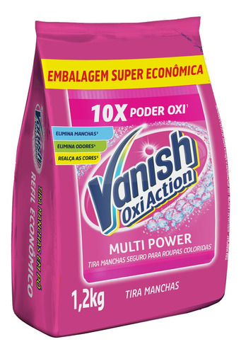 Tira Manchas Em Pó 10 Vezes Poder Oxi Multi Power 1,2kg Vanish