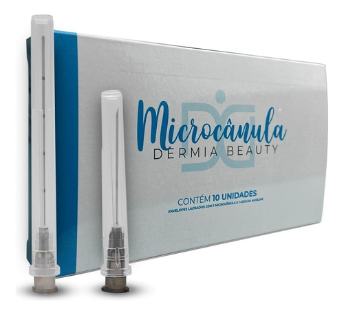 Kit Dermia Caixa Com 10 Unidades Micro Cânulas Preenchimento
