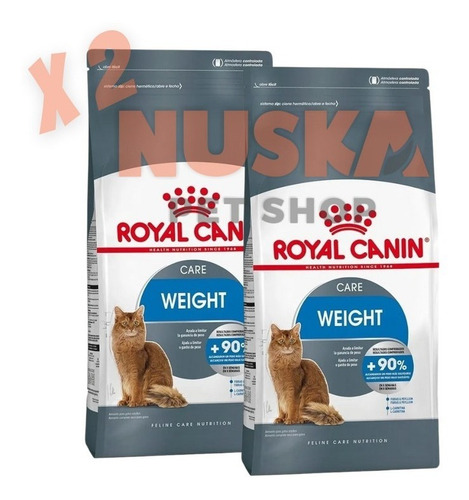 Royal Canin Weight Care Cat 1.5 Kg X 2 Unidades Control Peso