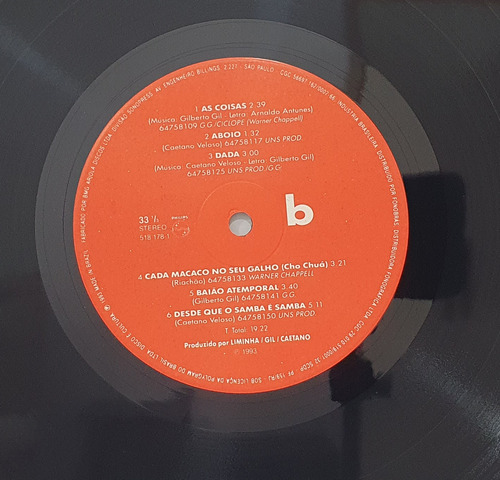 Lp Caetano E Gil Tropicália 2 1993 Com Encarte (Usado)