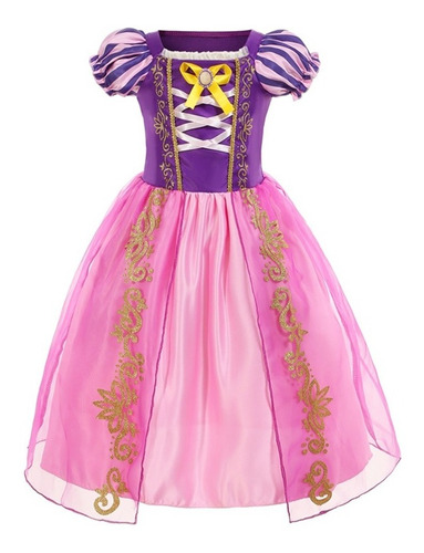 Disfraz De Princesa Rapunzel / Vestido,niñas Cosplay | Meses sin intereses