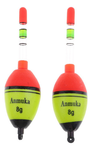 D1y: Corcho Flota Luminoso Pesca Boya Bobber Atención Gran,