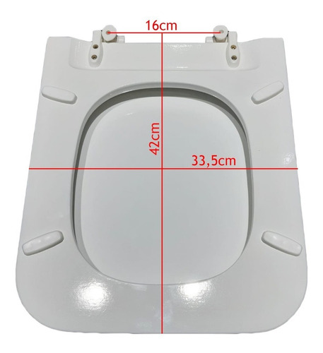 Asiento De Inodoro Cuadrado Mdf Laqueado Para Ferrum Niza