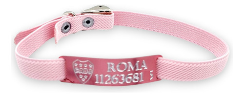Chapita Gato Color+ Escudo Boca+collar Reforzado Elastizado Rosa Pasacat S