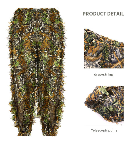 Ghillie Suit - Traje De Camuflaje Con Capucha En 3d Para Caz