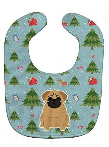 Tesoros De Carolinas Bb4667bib Babero De Navidad Navidad Pug