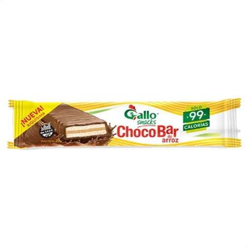 Imagen 3 de 7 de Barra De Arroz Chocobar Gallo Sin Tacc Mejorprecio