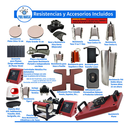 Combo De: 8 En 1 A: 16 En 1 Sublimacion 100 Regalos Y Mas!!!