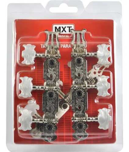 comprar Tarraxa Tarracha Violão Nylon Pino Fino Cromado Mxt Profissional