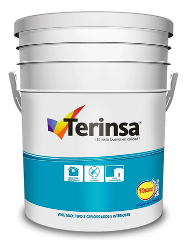 Pintura Vinil Max Tipo 3 Blanco 35232 1 Gal Terinsa