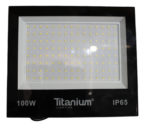 Reflector Led 100w Titanium Tipo Tableta Exterior Ip65