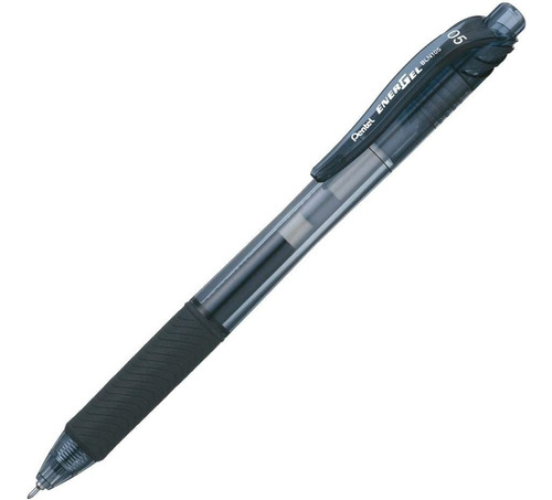 Caneta Gel Pentel Energel X 0.7 Mm Retrátil Bl107 Cor Da Tinta Preto