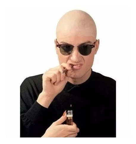Peruca Careca Látex Fantasia Cosplay Pronto Entrega *