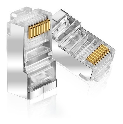 Conector Rj-45 Cat5e Acerado (paquete De 100 Unidad) Clase-a