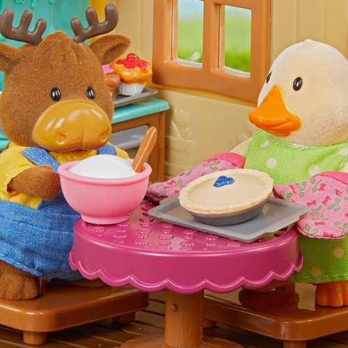 Imagen 4 de 4 de Lil Woodzeez Casa De Campo Con Accesorios + 1 Figura Oso Ed