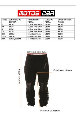 Imagen 7 de 10 de Pantalon Moto Upper Termico Protecciones Viaje Motoscba