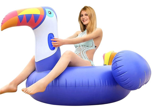 Flotador Gigante Tucan Inflable Salvavidas Piscina Adulto