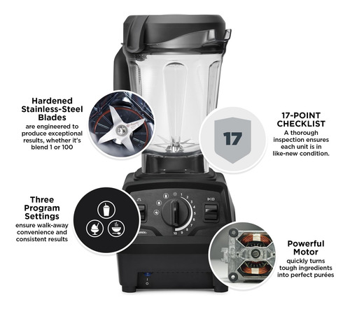 Vitamix Explorian Blender Com Programas, Nível Profissional,