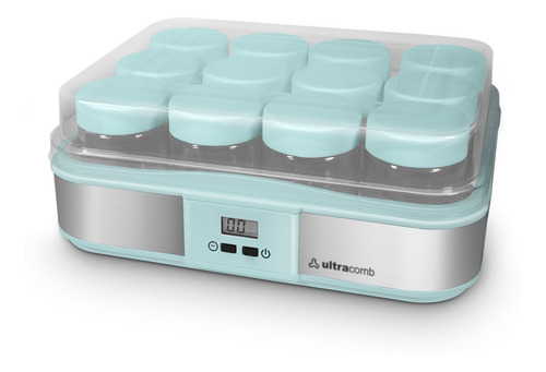 Imagen 1 de 7 de Yogurtera Yelmo Yg-2712 2.5 Lts 12 Frascos 210ml Inoxidable