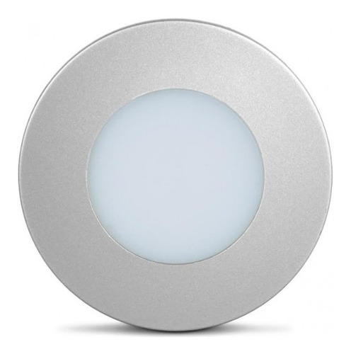 Luminaria Led Circular Aluminio 1,5w 6000k (luz Branca)