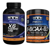 Comprar Quemador Grasas X6 Thermo Fire 120 Capsulas Htn Pro Series + Beta Bcaa 8.0 Amino En Polvo Potenciado Con Beta Alanina