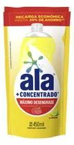 Comprar Detergente Líquido Ala Concentrado Limón 450 Ml Doypack