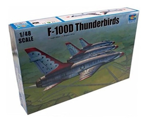 Trumpeter 2822 F100 Thunderbirds Avión 1/48 P Armar Maqueta