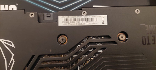 Rtx 3060ti Zotac Twin Edge Backplate Metal Top (Usado)
