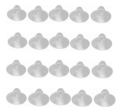 Gdqlcnxb 20pcs 18mm / 0.7  Muebles Escritorio Vidrio Transpa