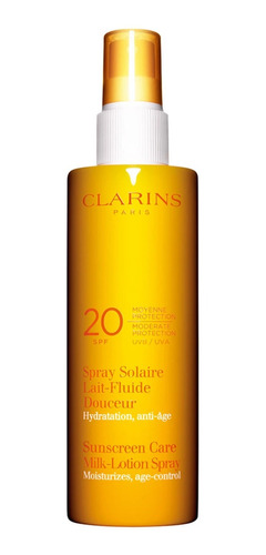 Protector Solar Clarins Sun Care Milk Spray +20 Uvb Lo Mejor
