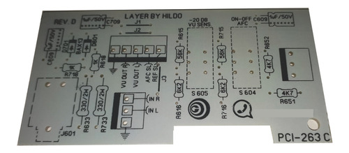 Placa Vu Sens. Afc Receiver Gradiente Model-1560 Pci-263 C