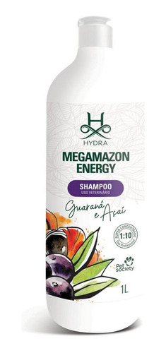 Shampoo Energy 1l Veterinário Guaraná E Açaí Megamazon